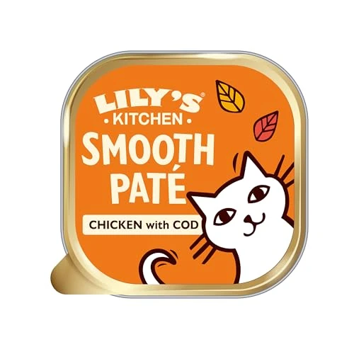 Limited-time offer: Lily’s Kitchen Made with Natural Ingredients Smooth Pate Chicken with Cod Adult Wet Cat Food Trays 19 x 85g from 23.75 £ to 19.11 £ (save 20%)