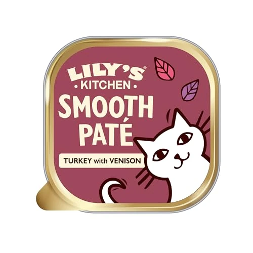 Oferta limitada: Lily’s Kitchen Elaborado con Ingredientes Naturales Bandeja de alimento húmedo para Gatos Adultos Pate de Pavo con Venado 19 × 85g de 22.61 € a 17.18 € (ahorro 24%)
