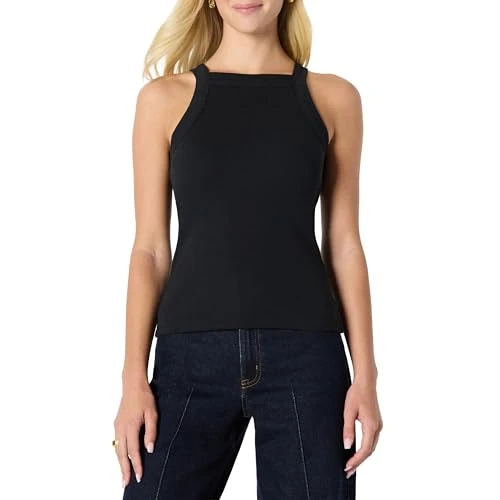 Zeitlich begrenztes Angebot: Amazon Essentials Damen Slim Fit Tanktop mit Stretch-Rippstrick und hohem Ausschnitt, formstabil, Schwarz, XXL von 9.23 € auf 4.82 € (47.78% Rabatt)