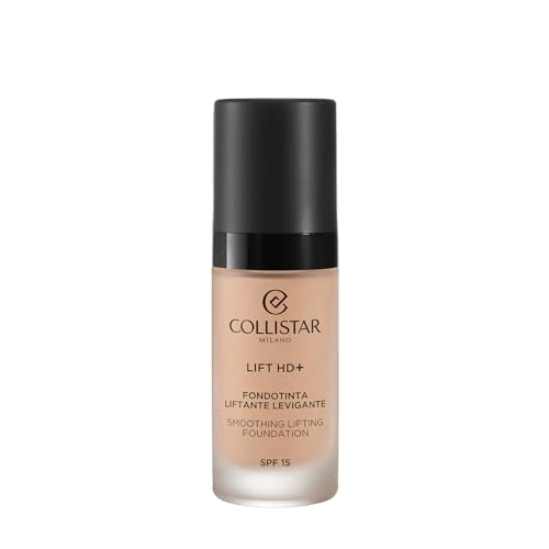 Collistar Lift HD+ Base de Maquillaje para Efecto Lifting Instantáneo, Acabado Satinado Brillante, Cobertura Media Modulable, Resistente al Agua, sin Transferencia, n 3N, 30 ml
