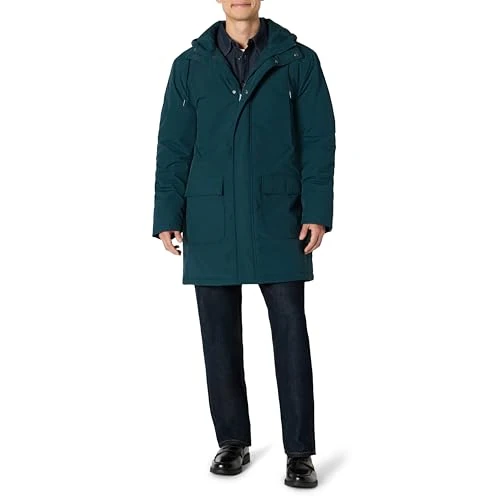 Amazon Essentials (Scelto da Demi) Giacca Parka Pesante, Moderna, Vestibilità Oversize Uomo, Dark Teal Green, XXL