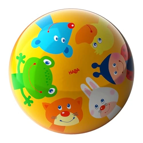HABA Pelota Infantil de 14 cm con válvula – Favorece la motricidad y Agilidad a Partir de 2 años – Pelota Ideal para Interiores – 2012753001