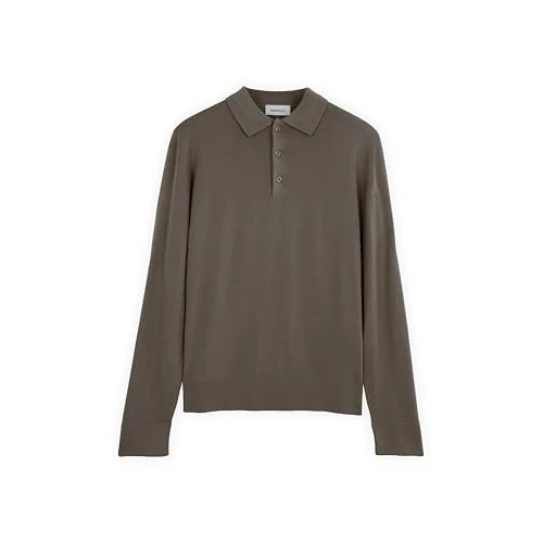 Offerta a tempo: Diana Studio - Polo in Cashmere e Lana Merino, Uomo, Taupe, Taglia L, Regular Fit - 67% da 149.90 € a 49.10 €