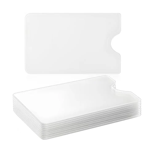 Keratobleem 10 sztuk plastikowych etui na karty kredytowe, przezroczyste, rozmiar portfela, na kartę ubezpieczenia społecznego, kartę debetową, 10 szt