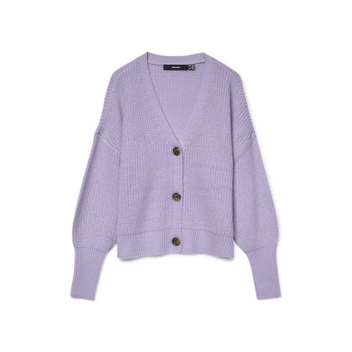 Vero Moda Vmlea Noos Cardigan à col en V et Poignets
