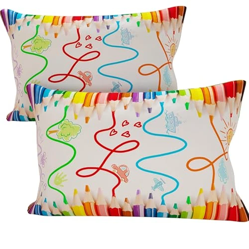 Offre limitee: PETTI Artigiani Italiani - 2 Taies d’Oreiller 80x40 cm en Microfibre, Coussins Décoratifs Chambre, Salon, Lot de 2 Housses de Coussin, Taie Crayons, 100% Made in Italy de 14.90 EUR a 11.57 EUR (economie 22%)