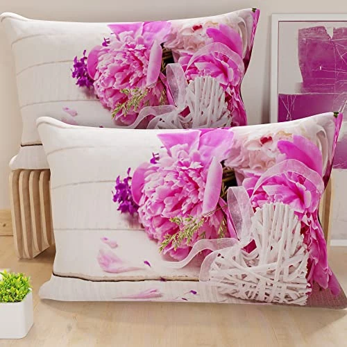 PETTI Artigiani Italiani – 2 Kissenbezüge 50x30 cm Mikrofaser – Sofakissenhüllen Dekokissen – Zierkissenbezüge für Couch, Bett, Wohnzimmer – Weiche Kissenhüllen mit modernem Design – Made in Italy