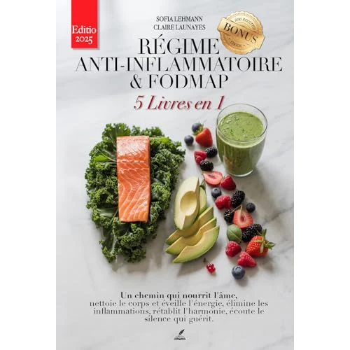 RÉGIME ANTI-INFLAMMATOIRE & FODMAP: 5 LIVRES EN 1 Renforcer le système immunitaire, réactiver le métabolisme et réduire l'inflammation. 200 recettes de ... et de jeûne intermittent. +EBOOK