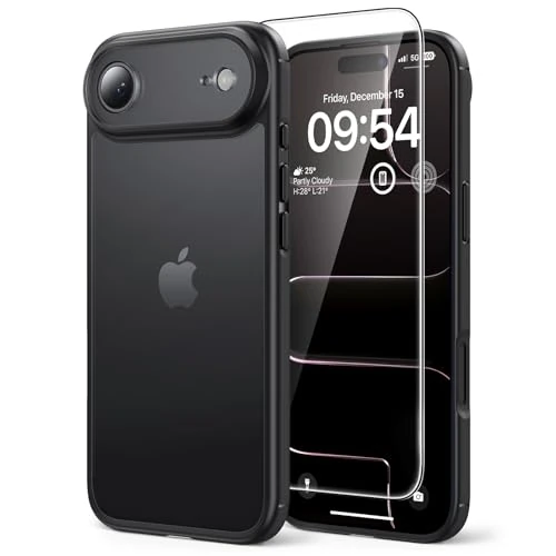 Oferta ograniczona: TAURI Etui 2 w 1 na 17 Air 6.6" z 1 osłoną ekranu, szkło hartowane, ochrona obiektywu aparatu, ochrona wojskowa odporna na wstrząsy obudowa - matowa czarna z 45.99 PLN na 45.99 PLN (zniżka 0%)