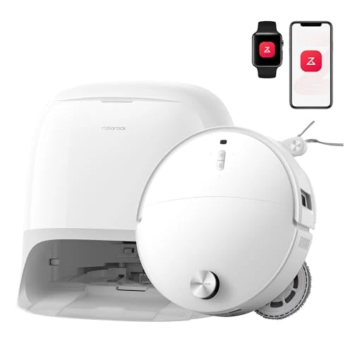 roborock Qrevo Curv 2 Pro Robot Vacuum Cleaner with Mop Function and Lifting Mop, 25,000 Pa HyperForce Suction Power, Dual Anti-Tangle System, 100°C Hot Water Mop Wash, Reactive Al Obstacle Detection