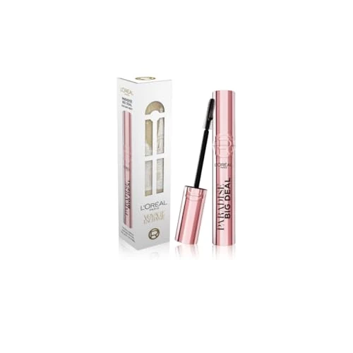 Offerta a tempo: L'Oréal Paris Natale Set Regalo Make Up con Mascara Big Deal, Adatto a Occhi Sensibili, Volumizzante, Lunghezza Senza Grumi, Formula Modulabile e Stratificabile, Con Self Smoothing Complex, 9,4ml - 27% da 13.69 € a 9.99 €