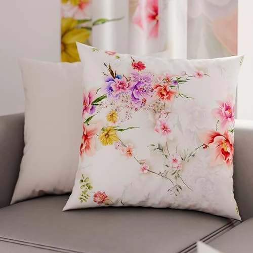 Tijdelijke aanbieding: PETTI Artigiani Italiani - Paar kussenslopen 45 x 45 cm, van microvezel, decoratief kussen voor slaapkamer, bank, woonkamer, set van 2 kussenslopen, wit voorjaar, 100% Made in Italy van 15.15 € naar 15.15 € (0.00% korting)