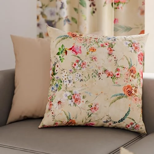 PETTI Artigiani Italiani - 1 paar kussenslopen 80 x 80 cm van microvezel, decoratief kussen voor slaapkamer, bank, woonkamer, set van 2 kussenslopen, kussensloop Spring Taupe, 100% Made in Italy