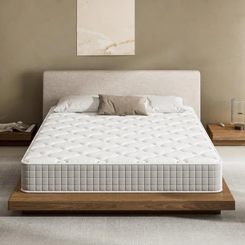 Offre limitée : DEWINNER Matelas 140x190, Hauteur 22 cm, Matelas Simple 140x190 à mémoire de Forme, Fermeté Moyenne, Support Parfait, Soulagement des Points de Pression, Gris de 139.99 € à 89.99 € (35.72% de remise)