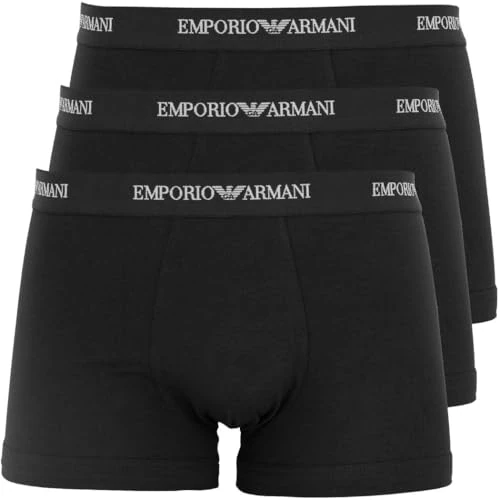 Offerta a tempo: EMPORIO ARMANI Boxer da Uomo, Nero/Nero/Nero, M - 20% da 43.00 € a 34.59 €