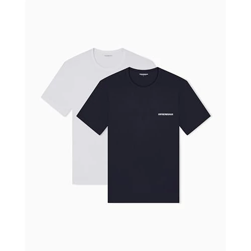 Offerta a tempo: Emporio Armani CORELOGOBAND Maglietta Girocollo da Uomo, Confezione da 2, Multicolore, M - 62% da 65.00 € a 24.99 €
