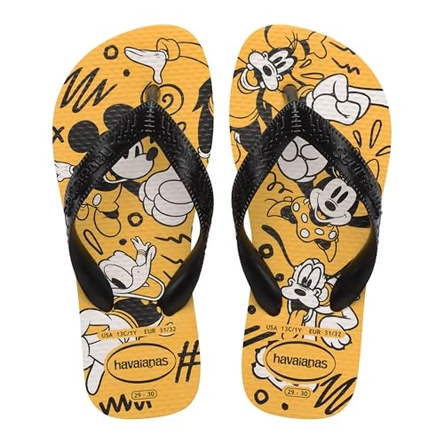 Offerta a tempo: Havaianas Kids Disney Unisex - Bambini e ragazzi FlipFlop Yellow 23 EU - 15% da 22.00 € a 18.70 €