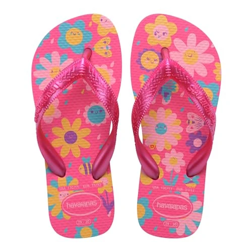 Offerta a tempo: Havaianas Kids Flores Bambine e ragazze FlipFlop Pink Flux/Pink Gum 33 EU - 39% da 18.00 € a 10.99 €