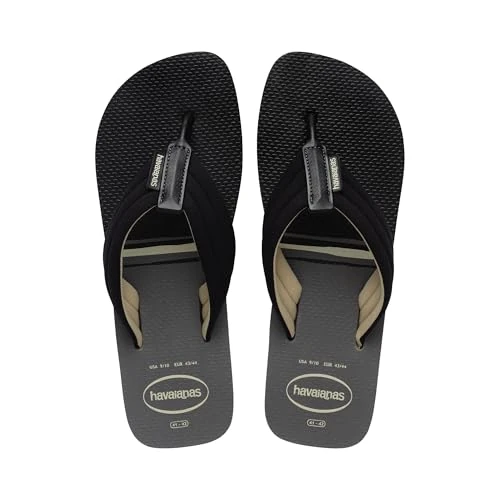 Offerta a tempo: Havaianas Urban Print Uomo FlipFlop Steel Grey/Black 39 EU - 41% da 34.00 € a 20.08 €