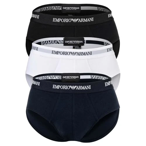Offre limitée : EMPORIO ARMANI Slips pour Hommes, Blanc/Bleu/Noir, S de 45.00 € à 45.00 € (0.00% de remise)
