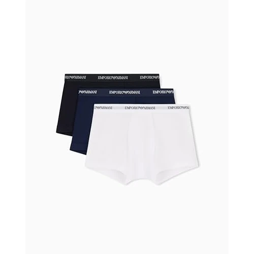 Oferta limitada: EMPORIO ARMANI Calzoncillos para Hombre, Blanco/Azul Ar/Negro, S de 41.10 € a 34.94 € (ahorro 15%)