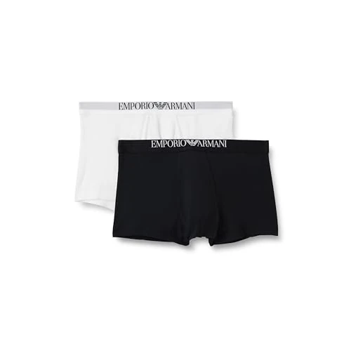 Zeitlich begrenztes Angebot: Emporio Armani Herren Trunks, schwarz/weiß, M von 38.62 € auf 38.62 € (0.00% Rabatt)