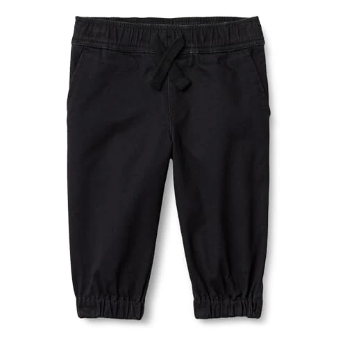Amazon Essentials x Sofia Grainge Pantaloni da Jogging Pull-On in Twill Unisex Bambini e Ragazzi, Nero, 8 anni