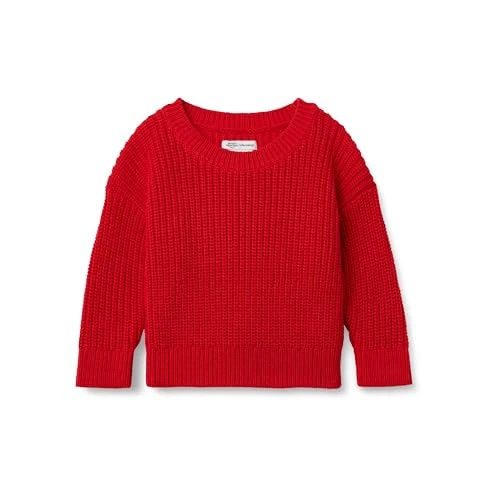 Amazon Essentials x Sofia Grainge Maglione Pullover Bambini e ragazzi, Rosso, 2 anni
