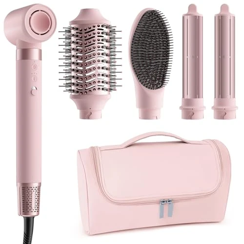 Tijdelijke aanbieding: 5-in-1 ionen haarstyler, föhn, voor alle haartypes, ideaal voor thuis en onderweg, incl. reistas van 139.99 EUR naar 110.48 EUR (korting 21%)