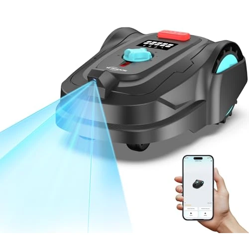 YARDCARE M800Plus Wireless Robot Lawnmower Device Max 800 m², GPS Positioning + AI Visual Navigation, U-Cut, Automatic Return Station Charge+APP, Intelligent Obstacle Avoidance