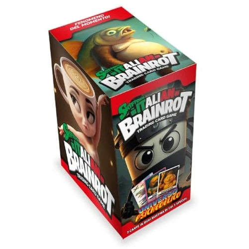 Generico Brainrot UNIVERSO PSICHEDELICO Italiano BOX Intero 24 BUSTE Pacchetti CARTE COLLEZIONE - Ogni pacchetto contiene 7 carte (una special)