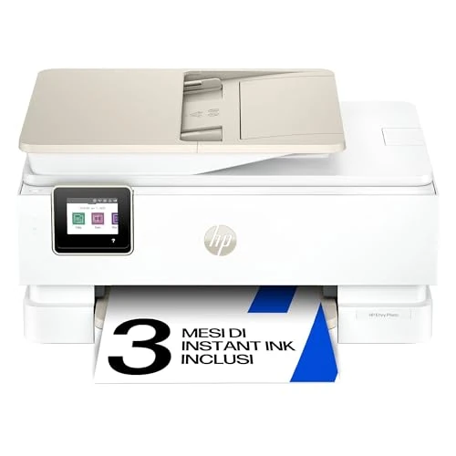 Offerta a tempo: HP Envy Photo 7930 B63K5B, Stampante Multifunzione a Getto d'Inchiostro A4 a Colori, Foto, Fronte/Retro Automatico, 22 ppm, app, 3 Mesi di Inchiostro Instant Ink Inclusi, Bianca - 24% da 129.90 € a 99.00 €