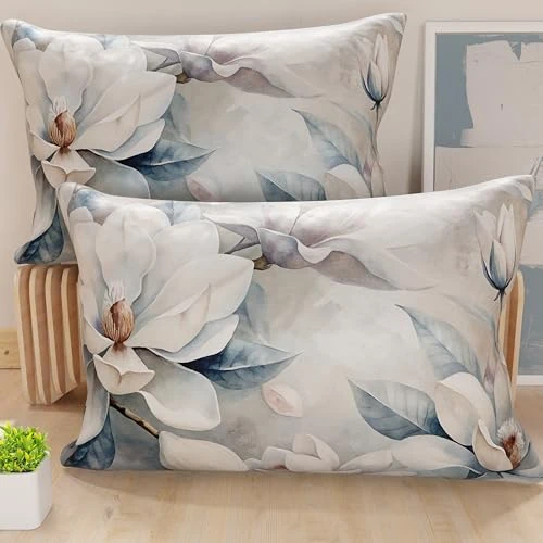 Limited-time offer: PETTI Italian Artisans - Pair of 70x40 cm Microfiber Cushion Covers, Decorative Pillows for Bedroom, Sofa, Living Room, Set of 2 Cushion Covers, Floral Pillow Case 14, 100% Made in Italy from 24.10 £ to 4.42 £ (save 81.66%)