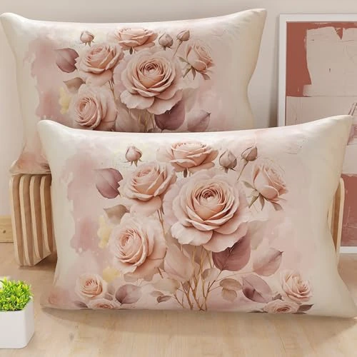 Oferta limitada: PETTI ARTIGIANI ITALIANI - Par de Fundas de Almohada 50x30 cm, Pareja de Funda de Cojín Motivo Floral, 100% Microfibra Hipoalergénica, Paquete de 2, Made in Italy de 13.90 € a 13.90 € (ahorro 0.00%)