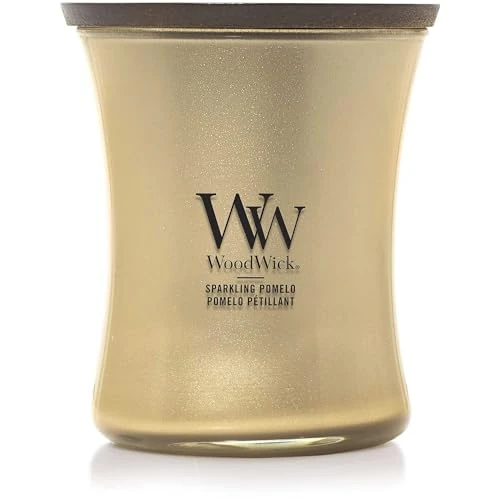 Offerta a tempo: WoodWick Candela profumata con stoppino scoppiettante | Candela a clessidra media Pomelo | Candele a lunga durata: fino a 60 ore | Regalo perfetto per le donne - 50% da 32.99 € a 16.50 €