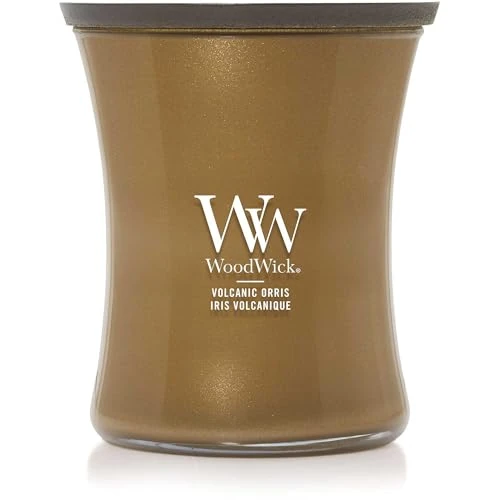 Offre limitée : WoodWick Bougie parfumée avec mèche crépitante | Bougie moyenne en forme de sablier Iris Volcanique | Bougies à longue durée de combustion : Jusqu'à6pk0 heures | Cadeaux parfaits pour les femmes de 32.00 € à 21.80 € (32% de remise)
