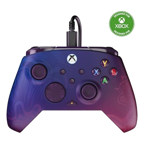 Offerta a tempo: Turtle Beach Rematch Advanced Purple Fade Controller da gaming con cavo per Xbox e PC. Con licenza per Xbox con pulsanti rimappabili, grilletti sensibili e comandi audio - 25% da 39.99 € a 29.99 €