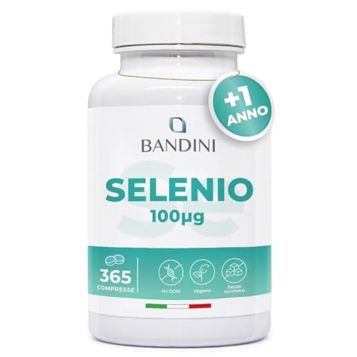 Tijdelijke aanbieding: Bandini® Selenium 365 tabletten voor +1 jaar voorraad - 100 µg hoge dosering - L-selenmethionine - 100% Vegan seleen support supplement - Ondersteuning van schildklier en immuunsysteem - Non-GMO van 14.90 € naar 12.66 € (15% korting