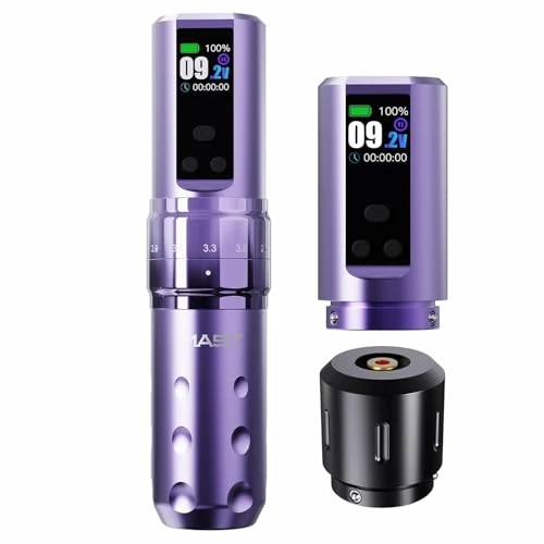 Offerta a tempo: Mast Tattoo Fold2 Pro Wireless Tattoo Gun Rotary Pen Machine, Powerful Motor by Mcore, Smart Display, 7 Strokes Length for Pro Artists (WQP-076-11) - 15% da 159.00 € a 135.15 €