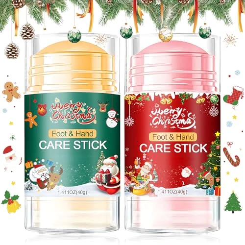 Offerta a tempo: Bastone Crema Piedi Secchi Screpolati Natale, Crema Talloni Screpolati, crema Talloni per talloni screpolati, Trattamento Idratante e Nutriente, Regali di Natale per Familiari e Amici, 40g×2 - 69% da 13.00 € a 3.99 €