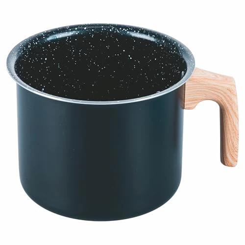 Bollilatte in alluminio 1,7L, rivestimento interno in ceramica, impugnatura effetto legno, SìChef