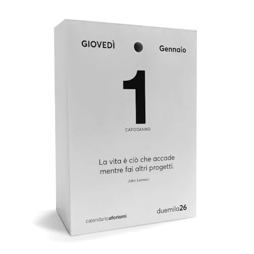 Replacement Philosophical Desk Calendar with Aphorisms - Tear-off Motivational Calendar Insert with Philosophical Phrases for Desk | Gift Idea (2026, 1 Piece)