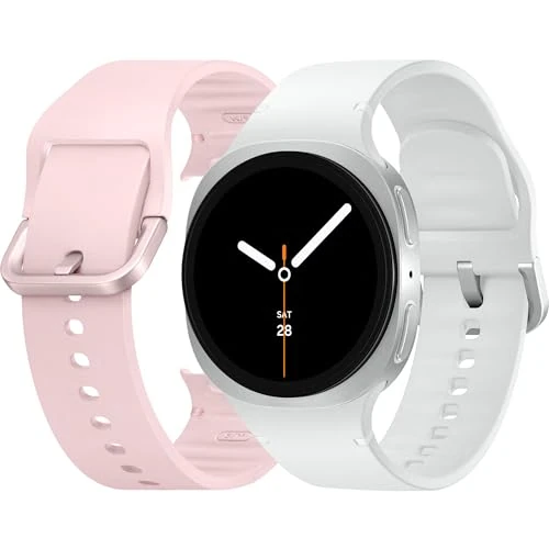 Samsung Galaxy Watch8 (Silver, BT, 40mm) + Sport band, Smartwatch Galaxy AI, allenatore personale, design resistente agli urti, monitoraggio attività fisica e sonno, One UI 8[Versione Italiana]