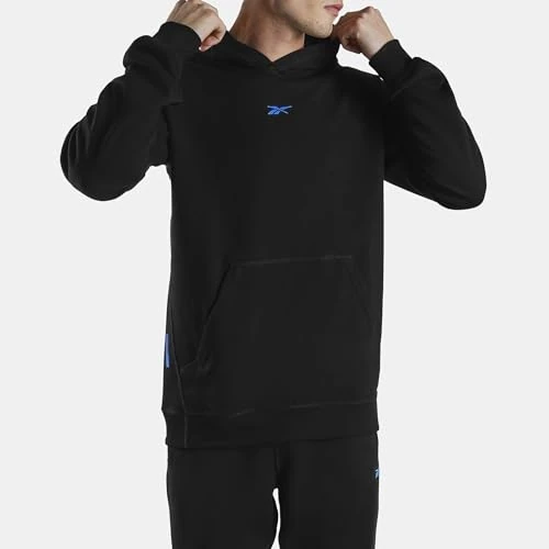 Limited-time offer: Reebok Athlete DOUBLEKNIT Hoodie Black from 49.21 £ to 48.00 £ (save 2.46%)