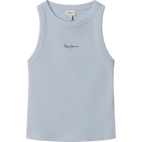 Offerta a tempo: Pepe Jeans Giselle T-Shirt Bambina, Blu (Celeste), 8 - 51% da 19.00 € a 9.30 €