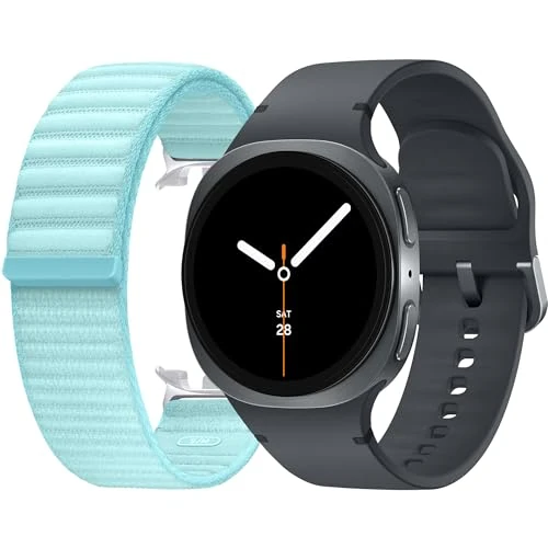 Offerta a tempo: Samsung Galaxy Watch8 (Dark Gray, BT, 40mm) + Fabric band, Smartwatch Galaxy AI, allenatore personale, design resistente agli urti, monitoraggio attività fisica e sonno, One UI 8[Versione Italiana] - 29% da 433.90 € a 306.94 €