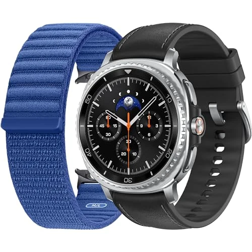 Samsung Galaxy Watch8 Classic (Black, BT, 46mm) + Fabric Band, Smartwatch Galaxy AI, design resistente agli urti, Ghiera girevole, monitoraggio attività fisica e sonno, One UI 8 [Versione Italiana]
