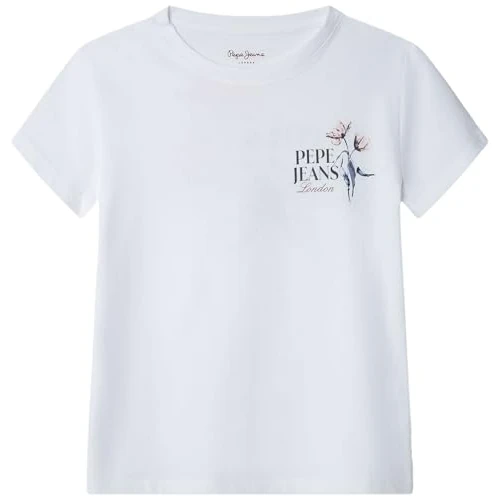 Tijdelijke aanbieding: Pepe Jeans Gaylor T-shirt voor meisjes, wit (wit), 14 van 25.08 € naar 25.08 € (0.00% korting)