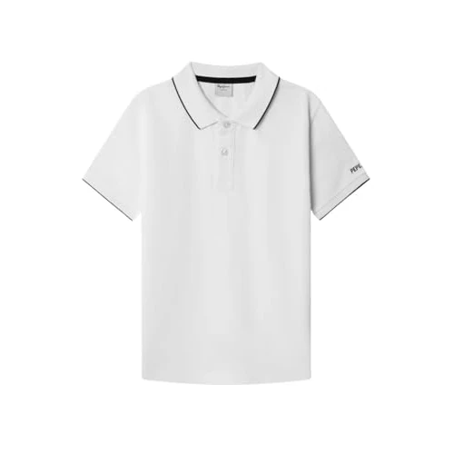 Zeitlich begrenztes Angebot: Pepe Jeans Hayden Poloshirt für Jungen, Weiß (Weiß), Größe 4 von 32.21 € auf 21.97 € (31.79% Rabatt)