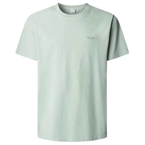 Offre limitée : Pepe Jeans T-Shirt Homme Jacko Bleu (Dark Acqua Blue), L de 29.00 € à 15.95 € (45% de remise)